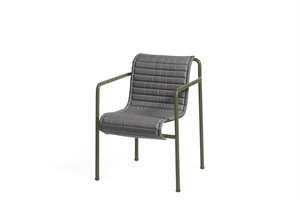 HAY - HYNDE - PALISSADE DINING ARMCHAIR QUILTED CUSHION - ANTHRACITE